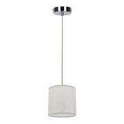 Lampy sufitowe - Lampa wisząca pojedyncza, Prata, 15x115 cm, chrom, transparentny, srebrny - miniaturka - grafika 1