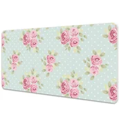 Podkładki na biurko - Mata z nadrukiem na biurko Różowe bukiety 90x45 cm - miniaturka - grafika 1
