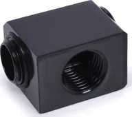 Chłodzenie wodne - Alphacool Alphacool Low Profile Adapter 90 Grad G1/4 Zoll AG auf G1/4 Zoll IG - drehbar - schwarz - miniaturka - grafika 1