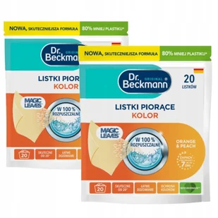 DR. BECKMANN CHUSTECZKI/LISTKI DO PRANIA ORANGE&PEACH - 40 SZTUK - Środki do prania - miniaturka - grafika 1