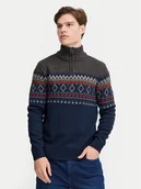 Swetry męskie - Blend Sweter 20717433 Granatowy Regular Fit - miniaturka - grafika 1