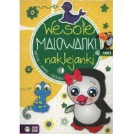 Książki edukacyjne - Wesołe malowanki naklejanki Część 3 - Zielona Sowa - miniaturka - grafika 1
