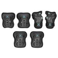 Ochraniacze - Nils EXTREME Zestaw ochraniaczy EXTREME H320 rozmiar M) Czarno-miętowy - miniaturka - grafika 1