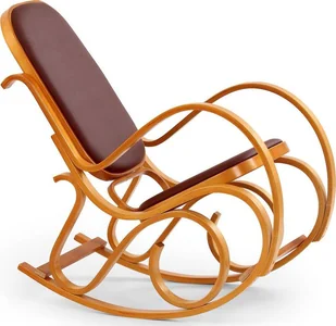 Profeos Drewniany fotel bujany w kolorze Olcha - Dixel - Fotele - miniaturka - grafika 1