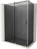 Kabiny prysznicowe - Mexen Velar kabina prysznicowa rozsuwana 160x85 cm, grafit, złota - 871-160-085-41-50 - miniaturka - grafika 1