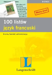 100 listów. Język francuski - Książki do nauki języka francuskiego - miniaturka - grafika 1