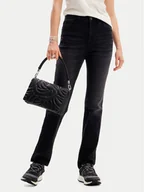 Spodnie damskie - Desigual Jeansy Carmela 24WWDD95 Czarny Skinny Fit - miniaturka - grafika 1