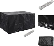 Pokrowce na meble ogrodowe - vidaXL Pokrowiec na meble ogrodowe 8 oczek 180x70x90 cm - Pokrowce ochronne na meble ogrodowe - miniaturka - grafika 1