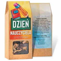 Prezent herbata w pudełku dla nauczyciela 70 g dzień nauczyciela - Zestawy upominkowe - miniaturka - grafika 1