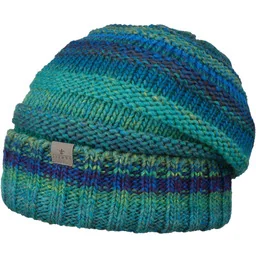 Czapka z Mankietem Bernardo Oversize by Lierys, zielono-niebieski, One Size - Czapki damskie - miniaturka - grafika 1