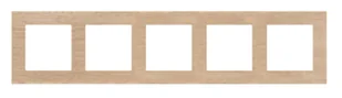 Kontakt Simon Ramka pięciokrotna Nature Simon 55 - dąb jasny - Klawisze i ramki - miniaturka - grafika 1