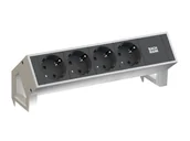 Gniazdka elektryczne - Bachmann 902.224 gniazdko elektryczne CEE 7/3 Czarny, Biały - miniaturka - grafika 1