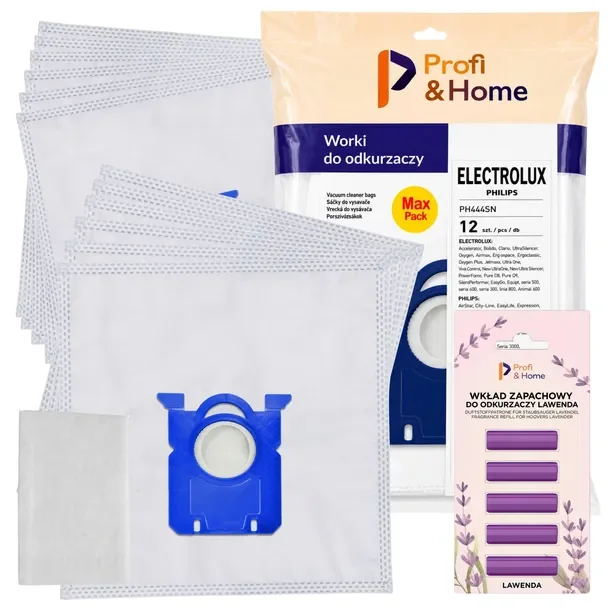 12x Worki Do Odkurzacza Elektrolux Philips Bag Electrolux Easy Go + Zapach