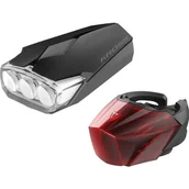 Lampki rowerowe - Kross Lampa p+t Lumi II 3LED 0,5W 2F czarna - miniaturka - grafika 1