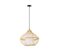 Lampy sufitowe - Immax 08256L - Żyrandol na lince PINCHOS 1xE27/40W/230V śr. 40 cm bambus - miniaturka - grafika 1
