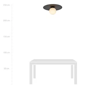 Emibig Solar lampa sufitowa 1-punktowa czarna/biała 1127/1 1127/1 - Lampy sufitowe - miniaturka - grafika 6