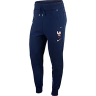 Spodnie damskie - Nike Damskie spodnie damskie Fff Nsw z technologią Aut zielony granatowy/biały/P488c M - miniaturka - grafika 1