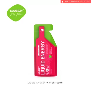 SQUEEZY Żel energetyczny do picia 60 ml arbuzowy - Batony proteinowe - miniaturka - grafika 1