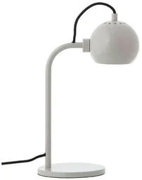 Frandsen - Ball Lampa Stołowa Glossy Pale Grey Frandsen - Lampy stojące - miniaturka - grafika 1