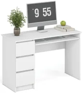 Biurka - EDINOS Białe nowoczesne biurko do pracy E8-C19 - miniaturka - grafika 1
