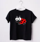 Koszulki dla dziewczynek - Koszulka z biedronką dla dziecka - miniaturka - grafika 1