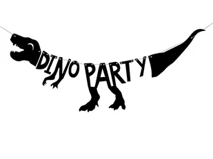 PartyDeco Baner &quot;Dinozaury Dino Party&quot; 90 cm GRL40 - Urodziny dziecka - miniaturka - grafika 2