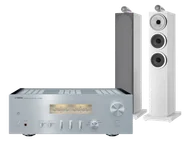 Zestawy stereo - Yamaha A-S1200 (srebrny) + 703 S3 (biały) - miniaturka - grafika 1