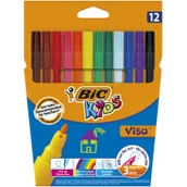 Flamastry - BIC PISAKI VISA 12 KOLORÓW - miniaturka - grafika 1