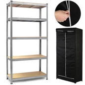 Szafy i regały magazynowe - Regał magazynowy metalowy 180x90x40 cm 875kg Humberg gratis pokrowiec - miniaturka - grafika 1