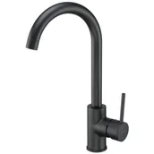 Baterie kuchenne - Deante Bateria zlewozmywakowa 35,5 cm stojąca,grafitowy metalik BEN G62M - miniaturka - grafika 1