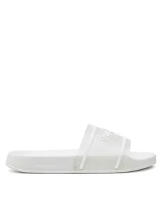 Pepe Jeans Klapki Slider Translucent W PLS70147 Biały - Klapki i japonki damskie - miniaturka - grafika 1