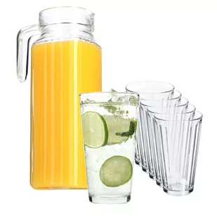 Zestaw szklanek Blera 360 ml  6 szt + Dzbanek Bargano 1,1L - Szklanki - miniaturka - grafika 1