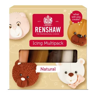 Masy cukrowe NATURALNE KOLORY Renshaw, zestaw 5 x 100 g - Dodatki do ciast w proszku - miniaturka - grafika 1