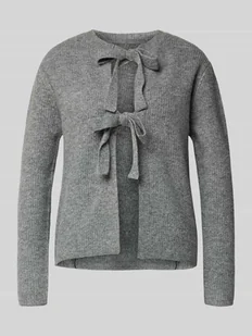 Kurtka z dzianiny o kroju regular fit z dodatkiem wełny model ‘SILLY’ - Swetry damskie - miniaturka - grafika 1