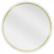 Lustra - Mexen Loft lustro łazienkowe okragłe 45 cm, rama złota - 9850-045-045-000-50 - miniaturka - grafika 1