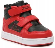 Buty dla dziewczynek - 21 Buty dziecięce Kappa SKÓRA RZEP WYSOKIE 280015M - miniaturka - grafika 1