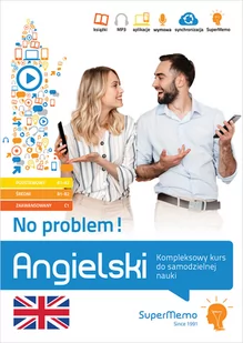 Angielski. No problem! Kompleksowy kurs do samodzielnej nauki. Poziom podstawowy A1-A2, średni B1-B2 i zaawansowany C1 - Książki do nauki języka angielskiego Angielski. No problem! Kompleksowy kurs do samodzielnej nauki. Poziom podstawowy A1-A2, średni B1-B2 i zaawansowany C1 - Książki do nauki języka angielskiego - miniaturka - grafika 1