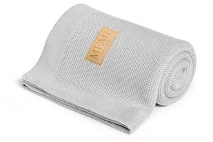 Memi Kocyk Bambusowy light grey 80x100 Memi 5906642049184 - Koce i narzuty dla dzieci - miniaturka - grafika 1