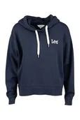 Bluzy damskie - BLUZA DAMSKA Z KAPTUREM GRANATOWA LOGO LEE 112355155 ESSENTIAL HOODIE M - miniaturka - grafika 1
