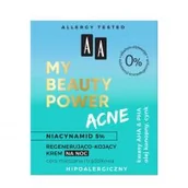 Kremy do twarzy - Oceanic My Beauty Power Acne - Regenerujacy krem na noc 50ml - miniaturka - grafika 1