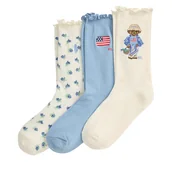 Skarpetki dla dzieci - Skarpety długie Polo Ralph Lauren 448P11072001 Kolorowy - miniaturka - grafika 1