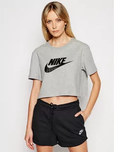 Nike T-Shirt Essential BV6175 Szary Loose Fit - Koszulki sportowe damskie - miniaturka - grafika 1