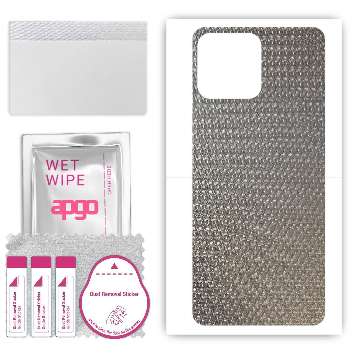 Folia naklejka skórka strukturalna na TYŁ do Honor X30i - Aluminium krople - apgo SKINS