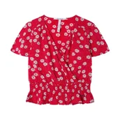 Bluzki damskie - Bluzka dziewczęca Pepe Jeans Lacy przewiewna na lato-164 - miniaturka - grafika 1