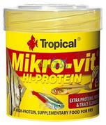 Pokarm dla ryb - Tropical Mikrovit Hi-Protein - pokarm wysokoproteinowy dla narybku 50ml/32g - miniaturka - grafika 1