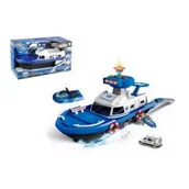 Samochody i pojazdy dla dzieci - Łódź policyjna ze światłem i dźwiękiem Swede - miniaturka - grafika 1