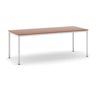B2B Partner Stół do jadalni 2000 x 800 mm, blat czereśnia, nogi jasnoszare 555692 - Stoły - miniaturka - grafika 1