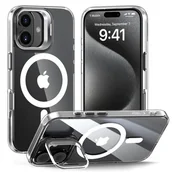 Etui i futerały do telefonów - Etui TECH-PROTECT MagStand MagSafe do Apple iPhone 16 Transparentny - miniaturka - grafika 1
