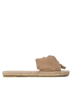 Espadryle damskie - Manebi Espadryle Sandals With Knot W 1.9 JK Beżowy - miniaturka - grafika 1