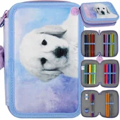 Piórniki - Starpak Piórnik Trzykomorowy z Wyposażeniem Piesek Galaxy 531630 - miniaturka - grafika 1